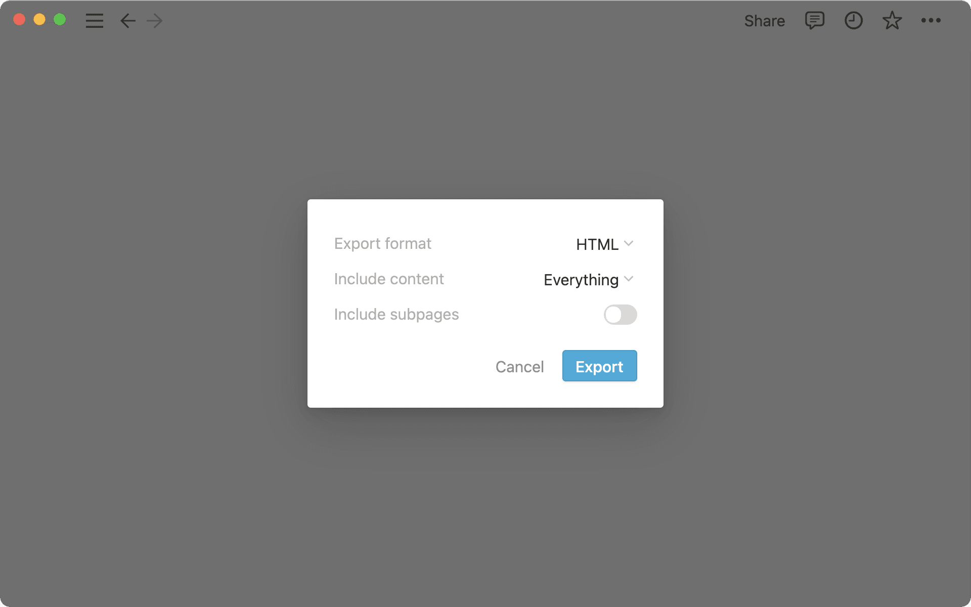 تصدير بتنسيق HTML