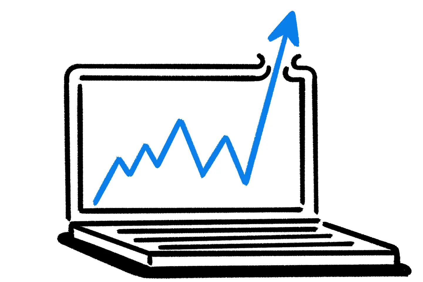 Laptop line chart