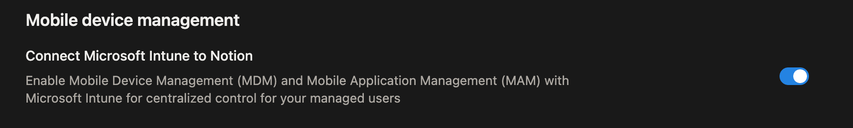 Forbind Microsoft Intune til Notion