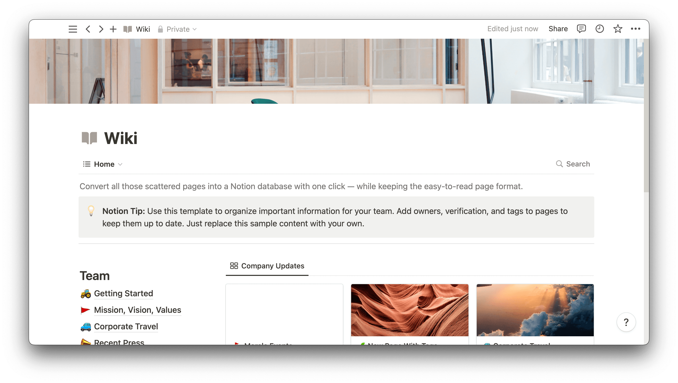Wiki template