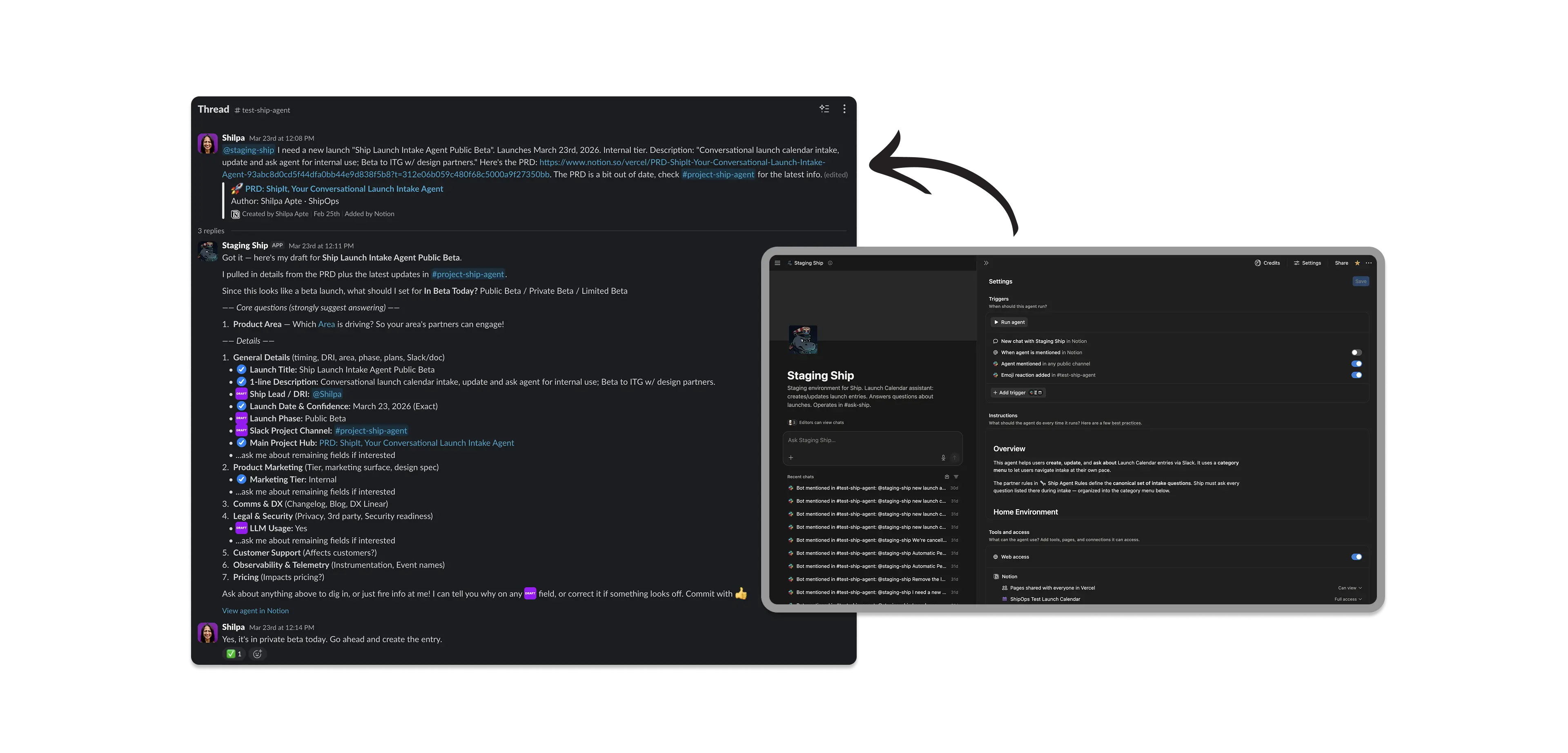Vercel Ship Agent Slack