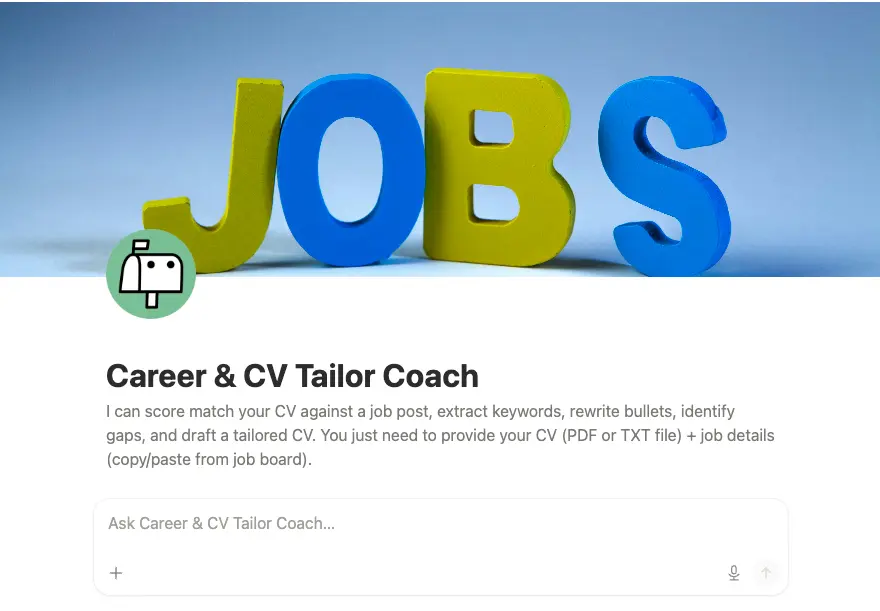 Career & CV Tailor Coach